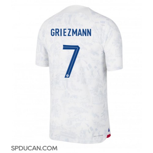 Muški Nogometni Dres Francuska Antoine Griezmann #7 Gostujuci SP 2022 Kratak Rukav